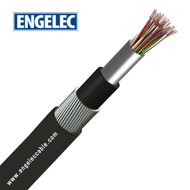 Cellular Solid PE Insulated & PE Sheathed Jelly Filled Steel Wire Armored SWA Water Proof Outdoor Telephone Cables CW 1128/1179/1198