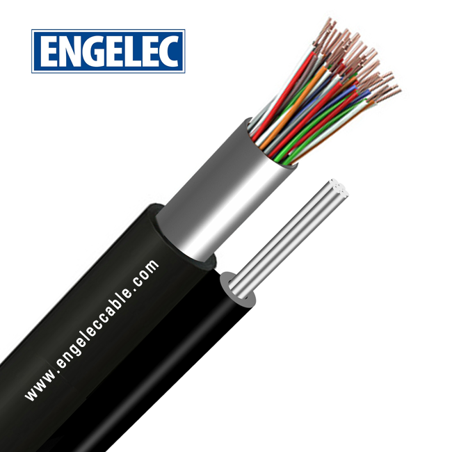 PE Insulated Jelly Filled Steel Wires Messenger Figure 8 Self Support Outdoor Overhead Aerial Telephone Cables to IEC 60708