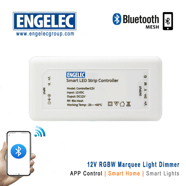 Bluetooth MESH Dimmer for 12V Marquee LED 