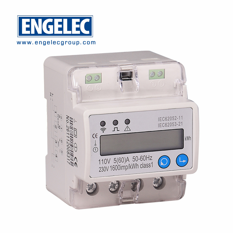 EEDDS238-4 W Single Phase DIN Rail WiFi Energy Meter